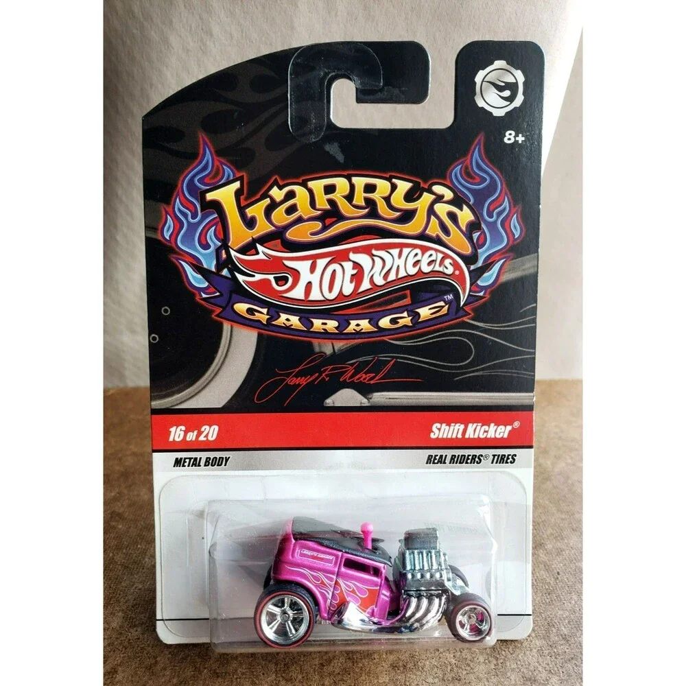 2009 Hot Wheels SHIFT KICKER Metallic Pink LARRY'S GARAGE #16/20 1:64 REDLINE RR